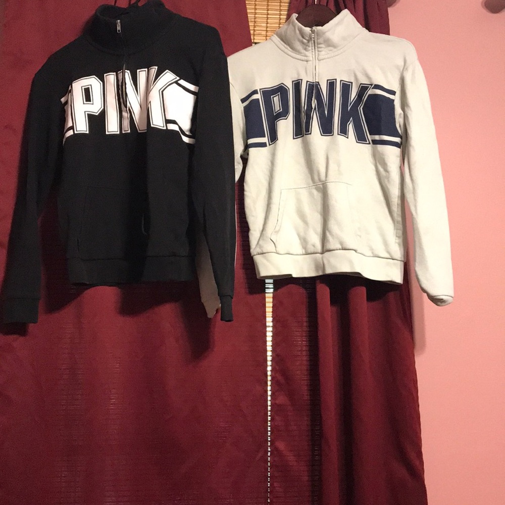 Pink hoodies